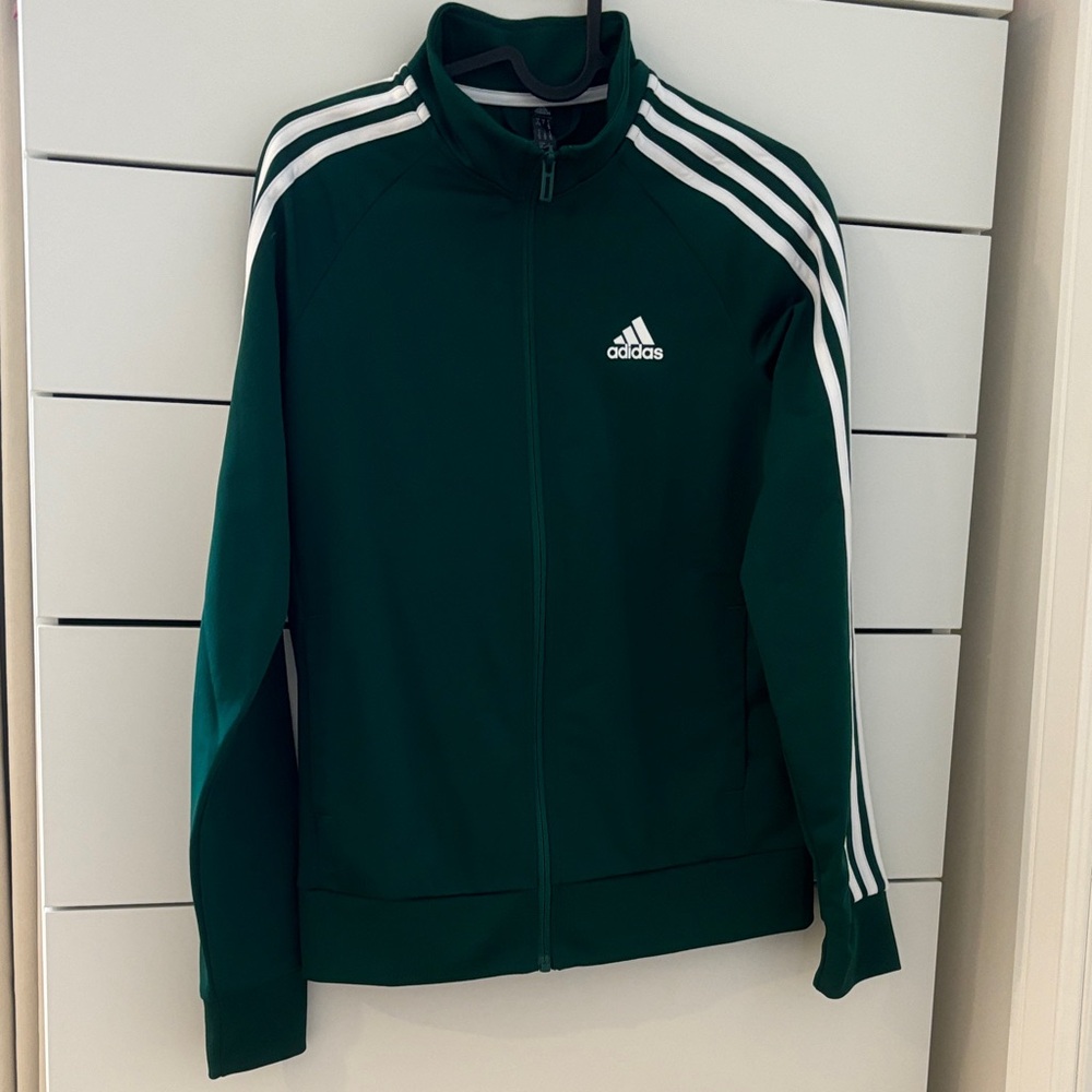 Adidas Women's Striped Zip Up Jacket